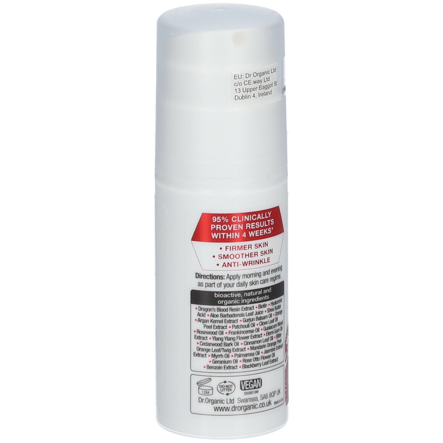 Dr. Organic® Pro Collagen+ Anti-Aging Moisturiser con Sangue di Drago