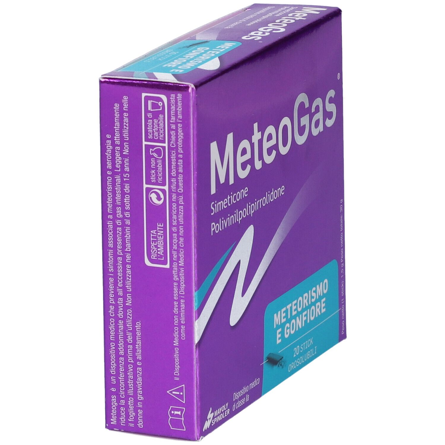 Antimeteorico Meteogas Polvere 20 Stick Orosolubili