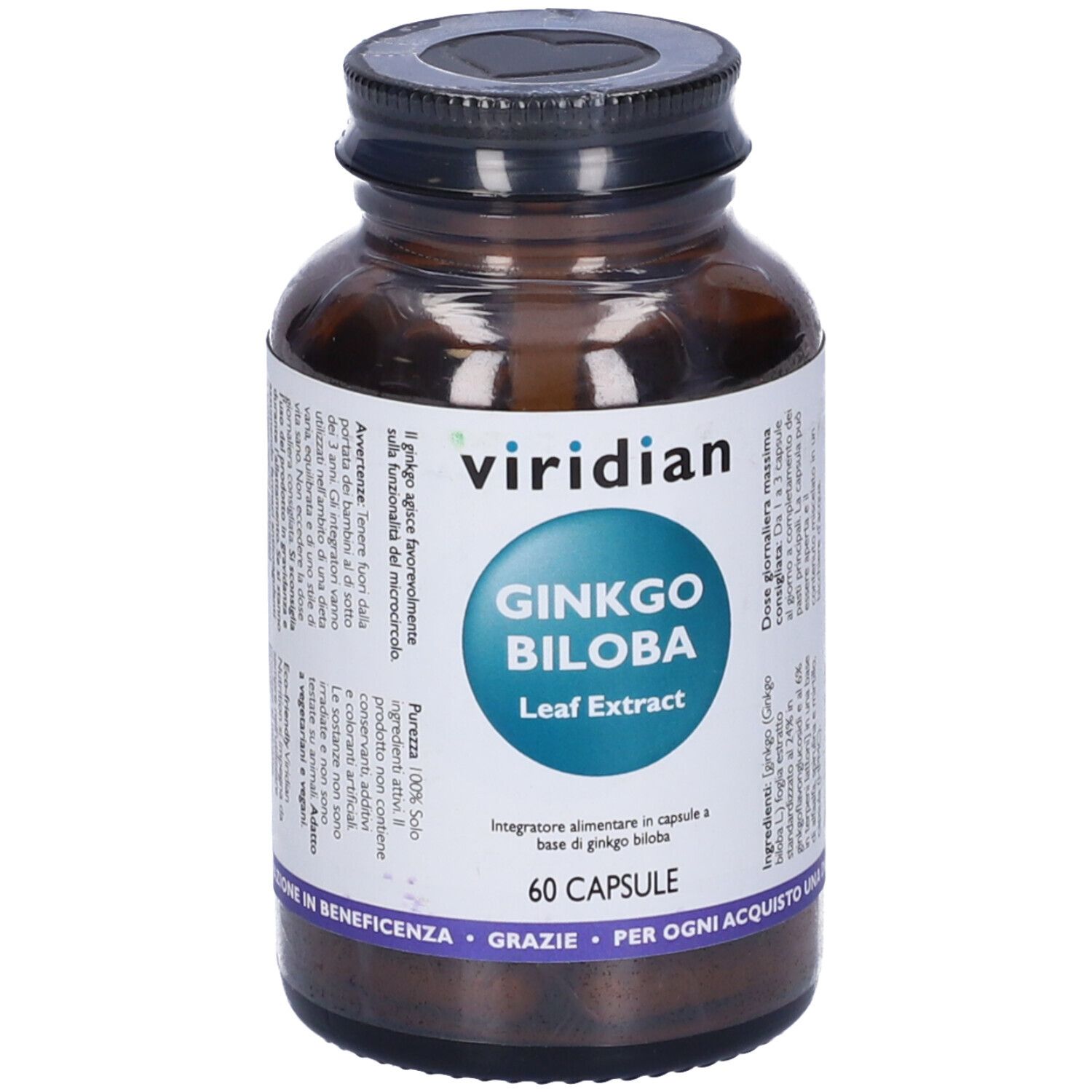 Viridian Ginkgo Biloba Leaf Extr 60Cps