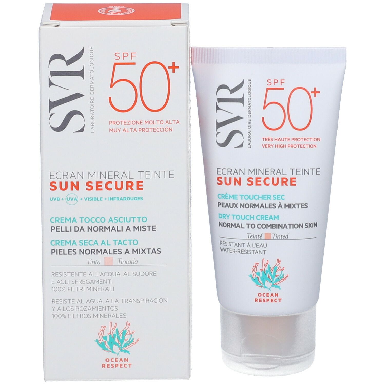SVR Sun Secure Ecran Mineral Teintè Pelli Normali SPF50+