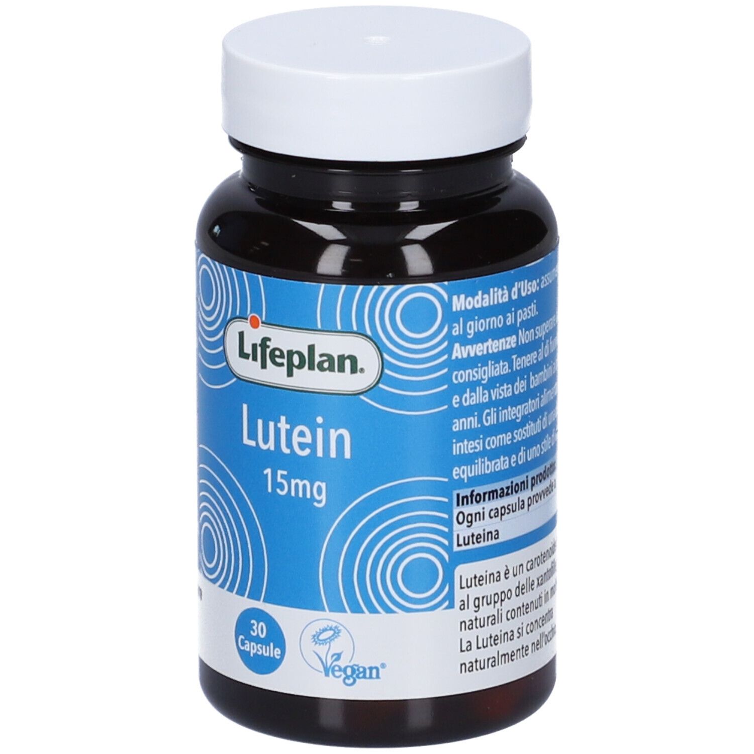 Capsula Lifeplan Luteina, 15mg, 30 capsule, vegan.