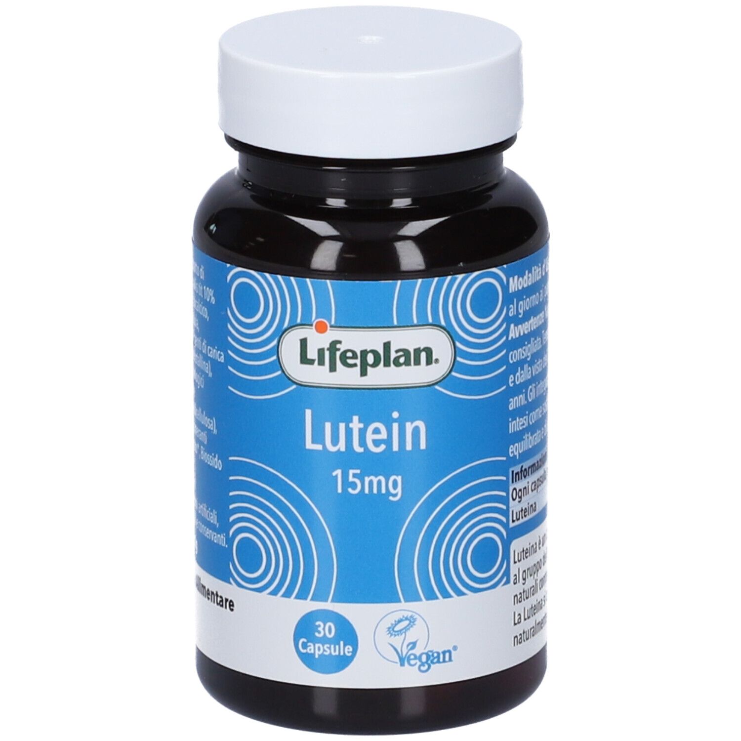 Capsula Lifeplan Luteina, 15mg, 30 capsule, vegan.