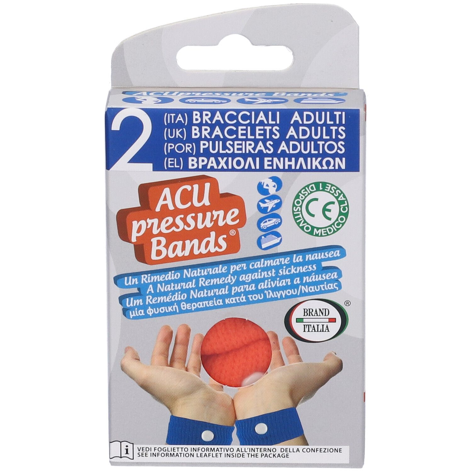 Bracciale Acu Pressure Band Adulti 2 Pezzi