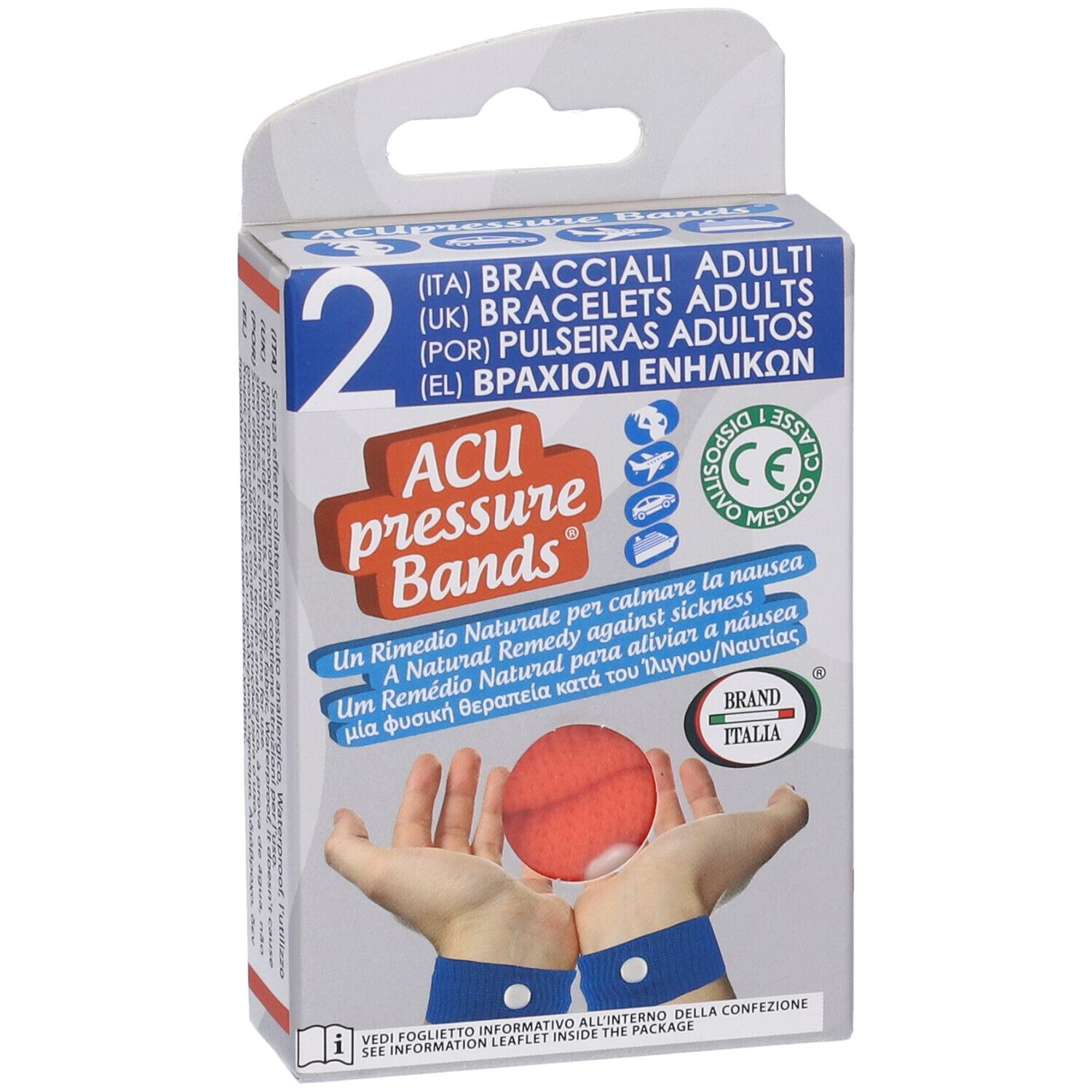 Bracciale Acu Pressure Band Adulti 2 Pezzi