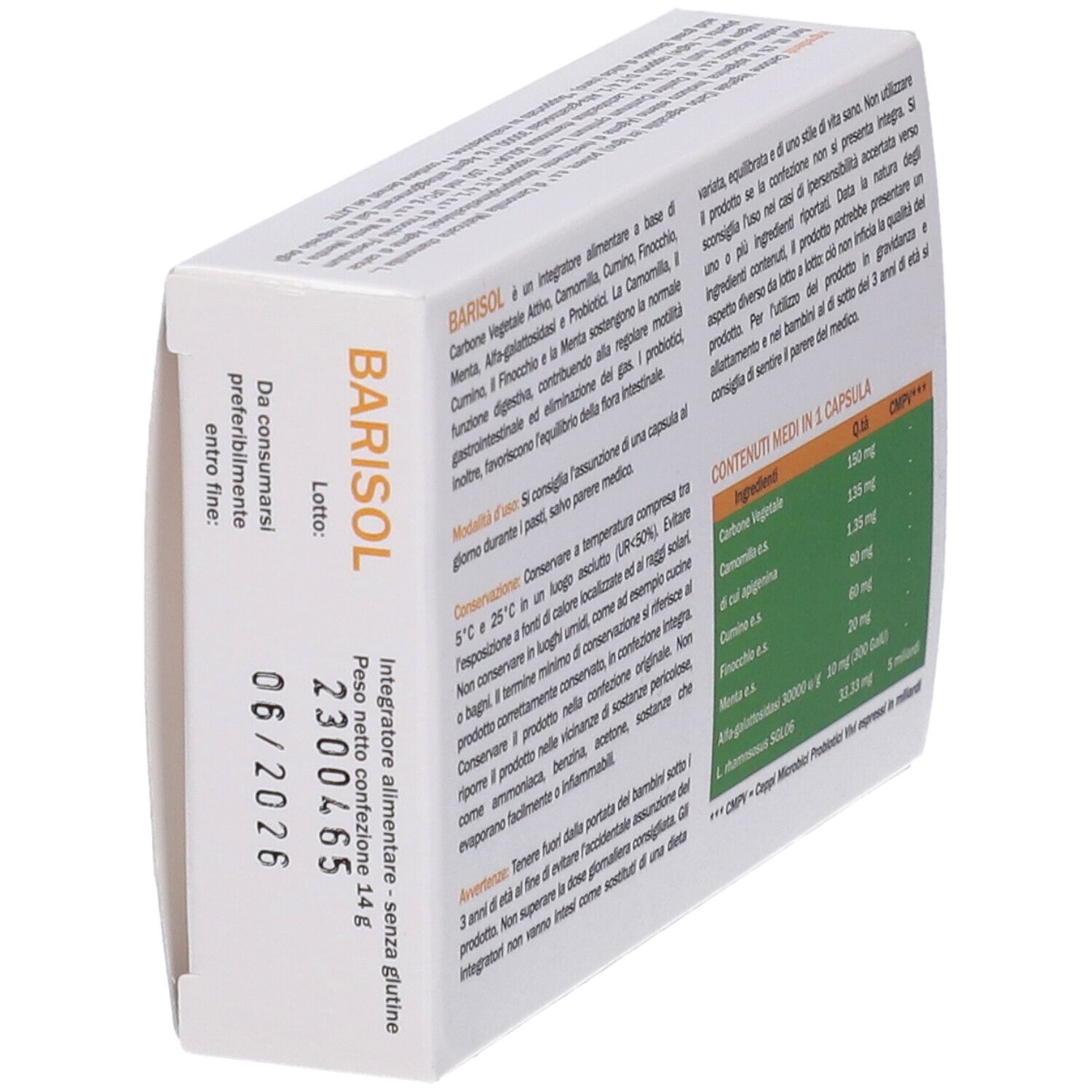 Barisol 20Capsule Gastrores