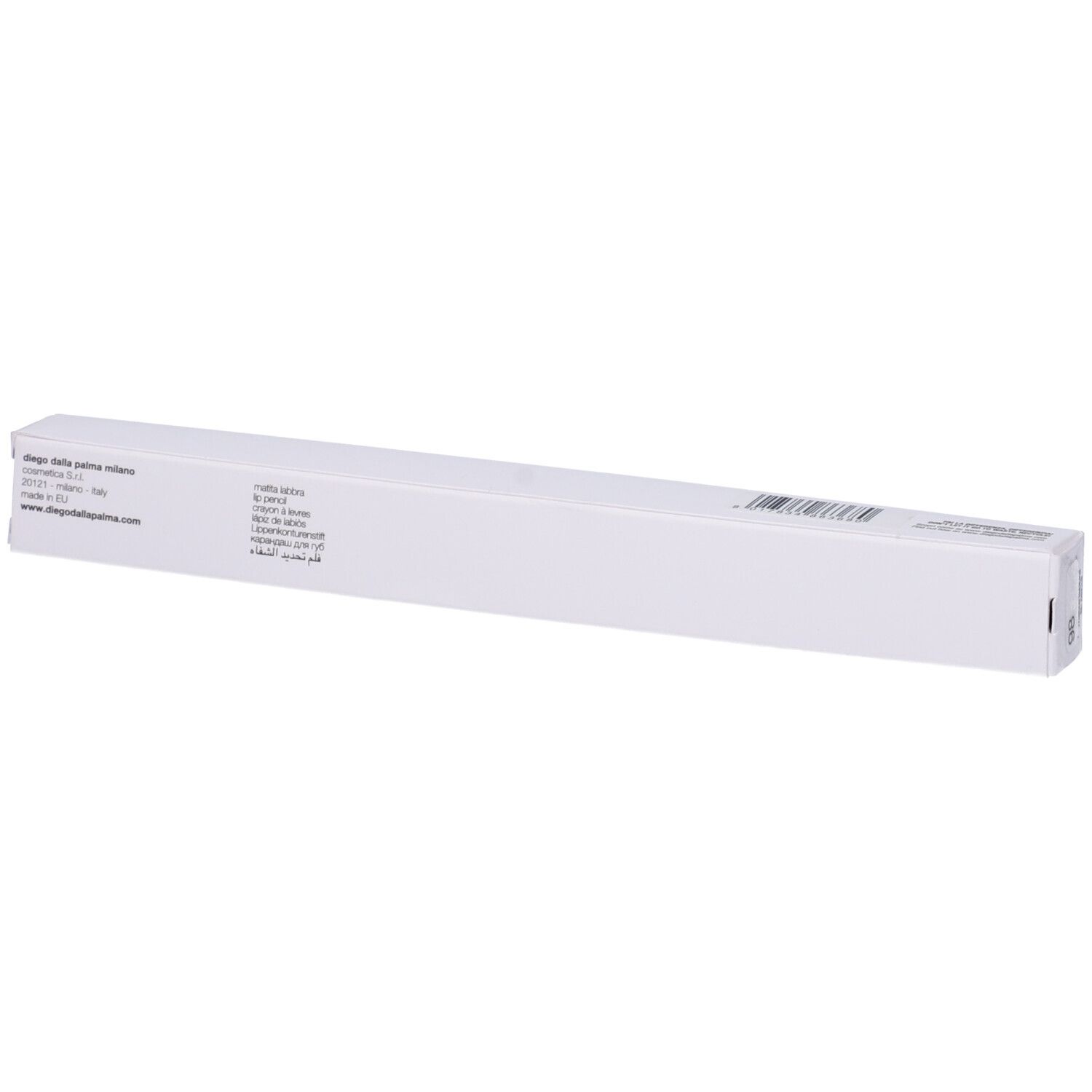 Confezione bianca sottile. Sul lato, "Diego dalla Palma".