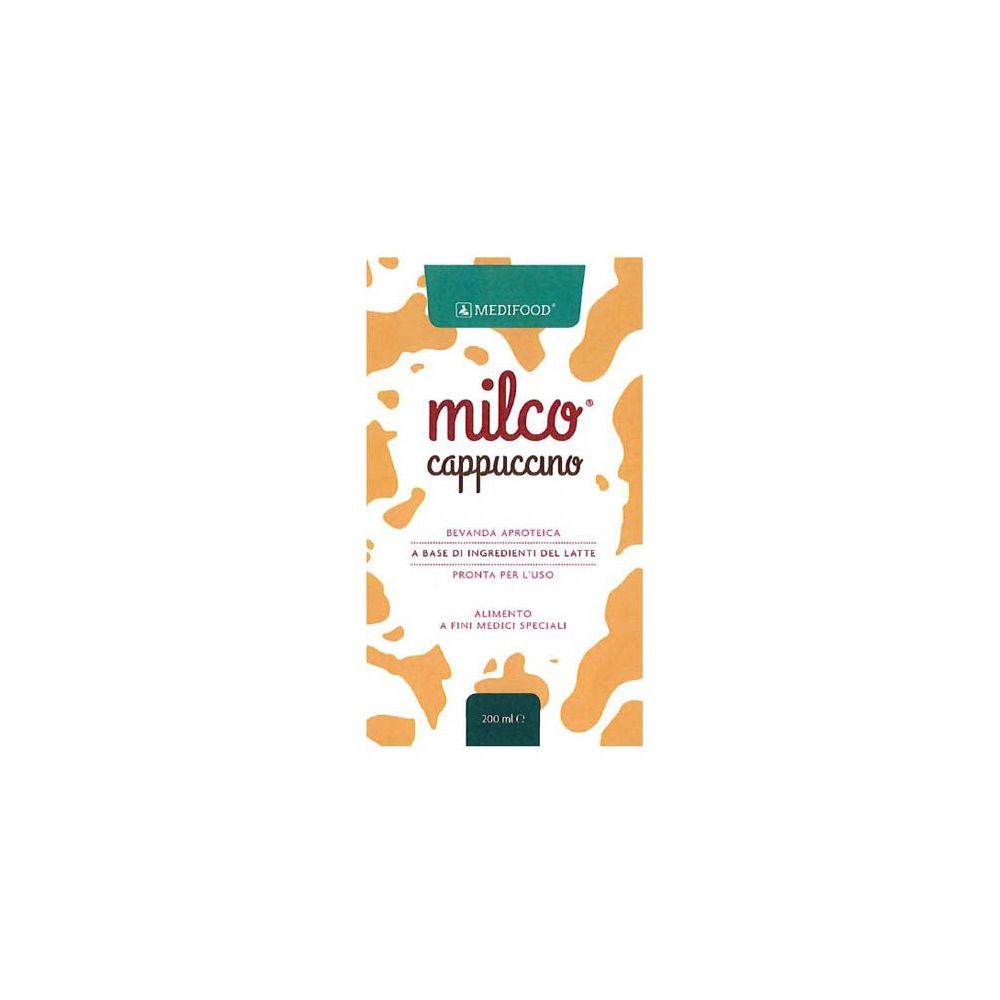 Medifood Milco Bevanda Aproteica Cappuccino 6 X 200 Ml