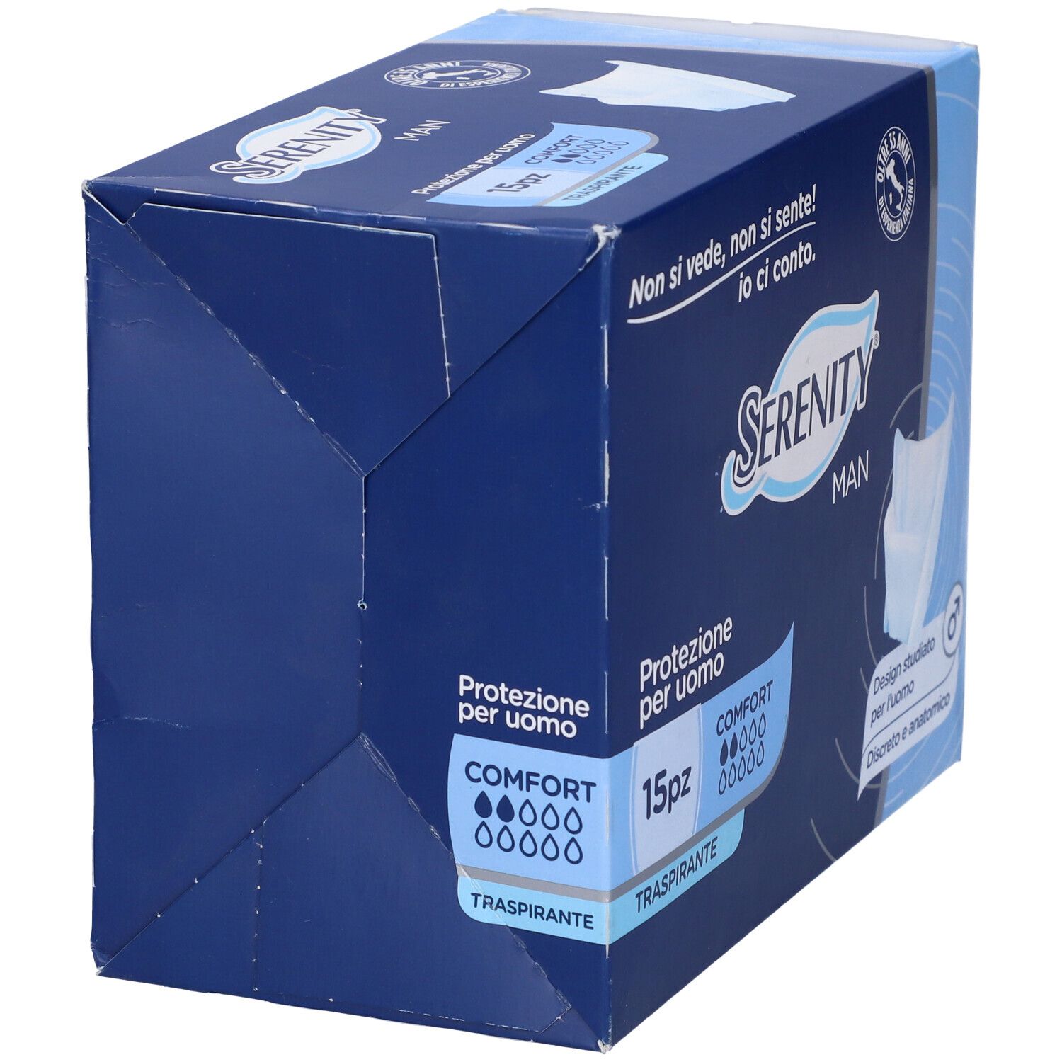 Pannolino Serenity Light Man Comfort Con Adesivo O Altro Fissaggio 15 Pezzi
