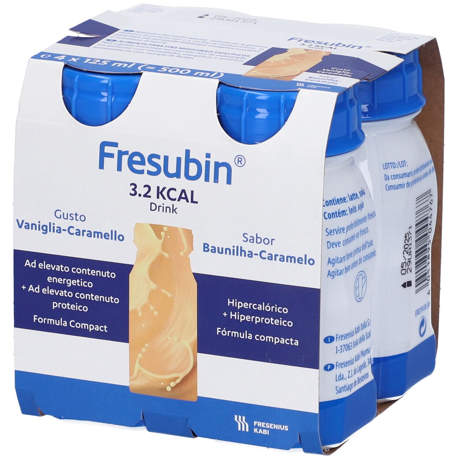 Fresubin 3,2Kcal Drink Vaniglia Caramello 4 X 125 Ml