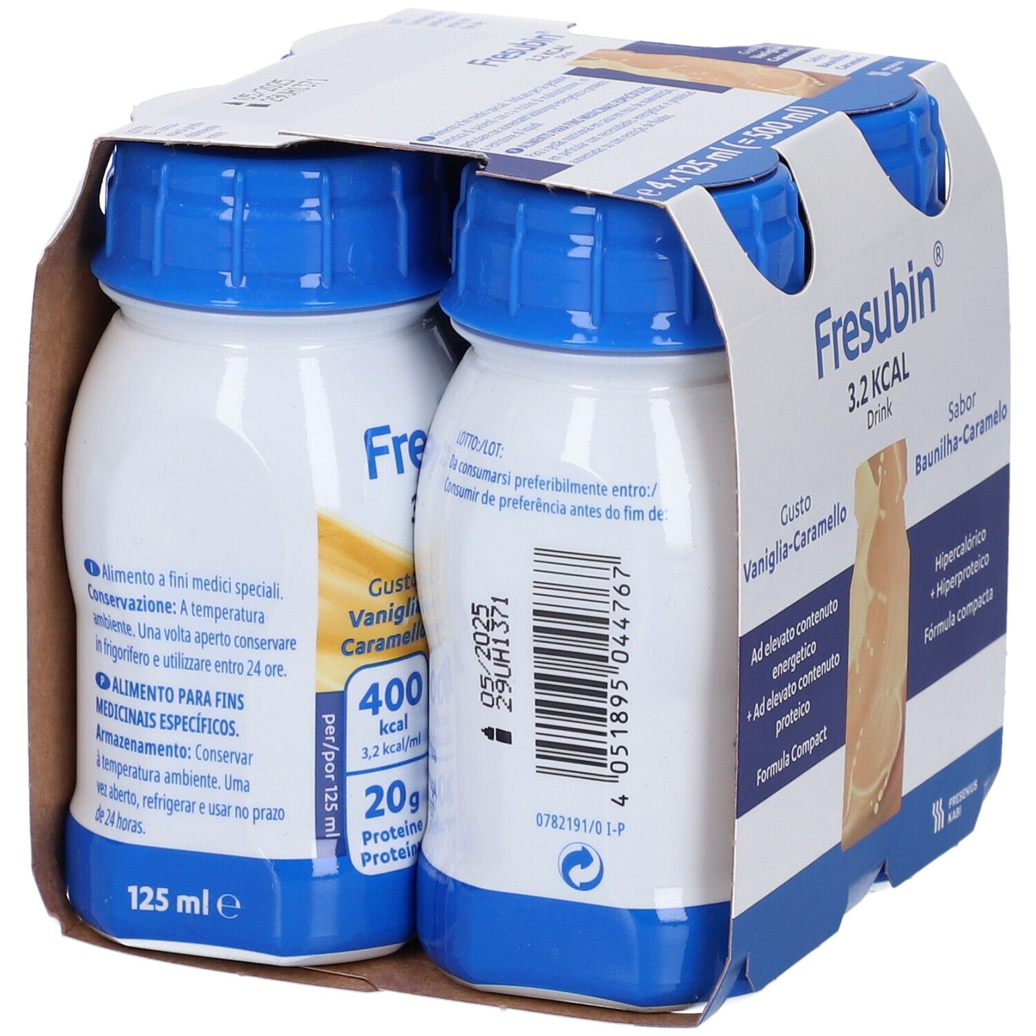 Fresubin 3,2Kcal Drink Vaniglia Caramello 4 X 125 Ml