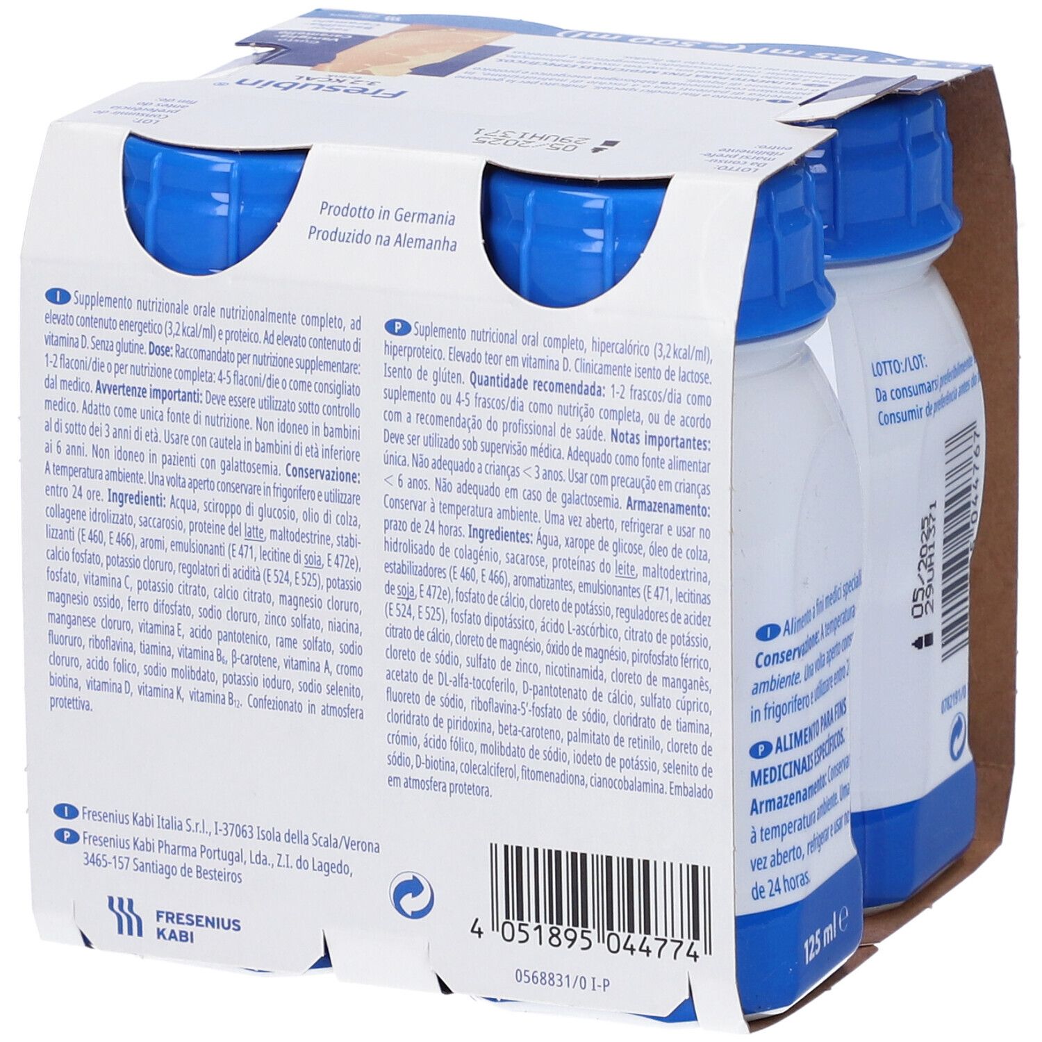 Fresubin 3,2Kcal Drink Vaniglia Caramello 4 X 125 Ml