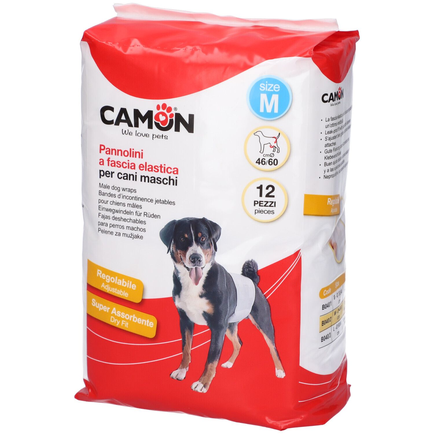 Pannolini A Fascia Cani Maschi Misura 2 12 Pezzi