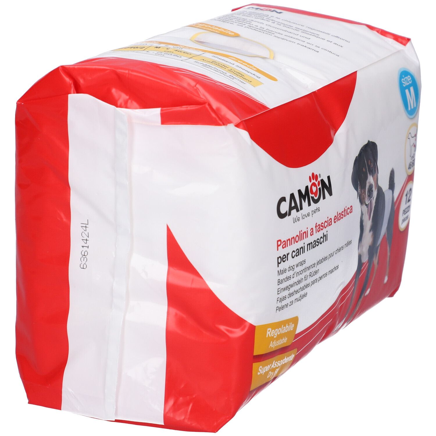 Pannolini A Fascia Cani Maschi Misura 2 12 Pezzi