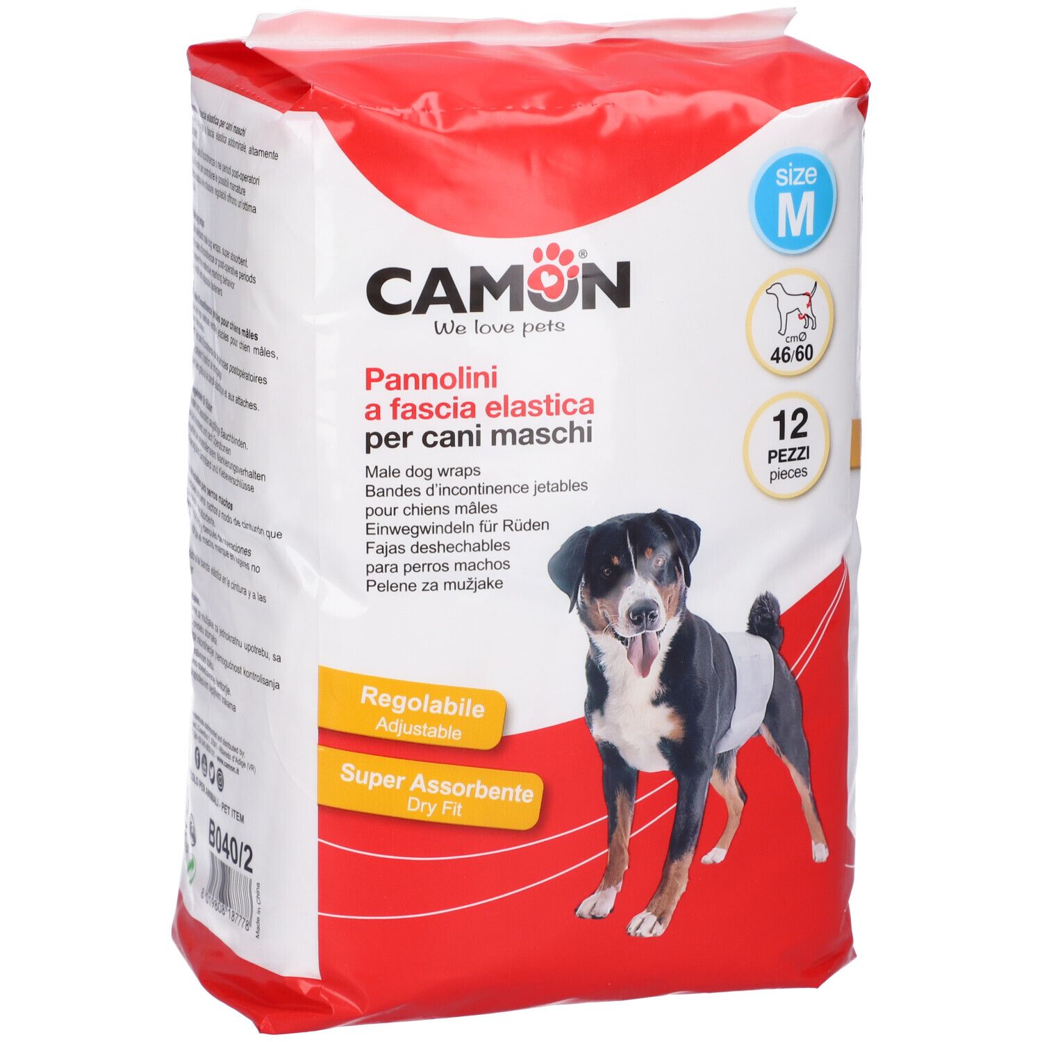 Pannolini A Fascia Cani Maschi Misura 2 12 Pezzi