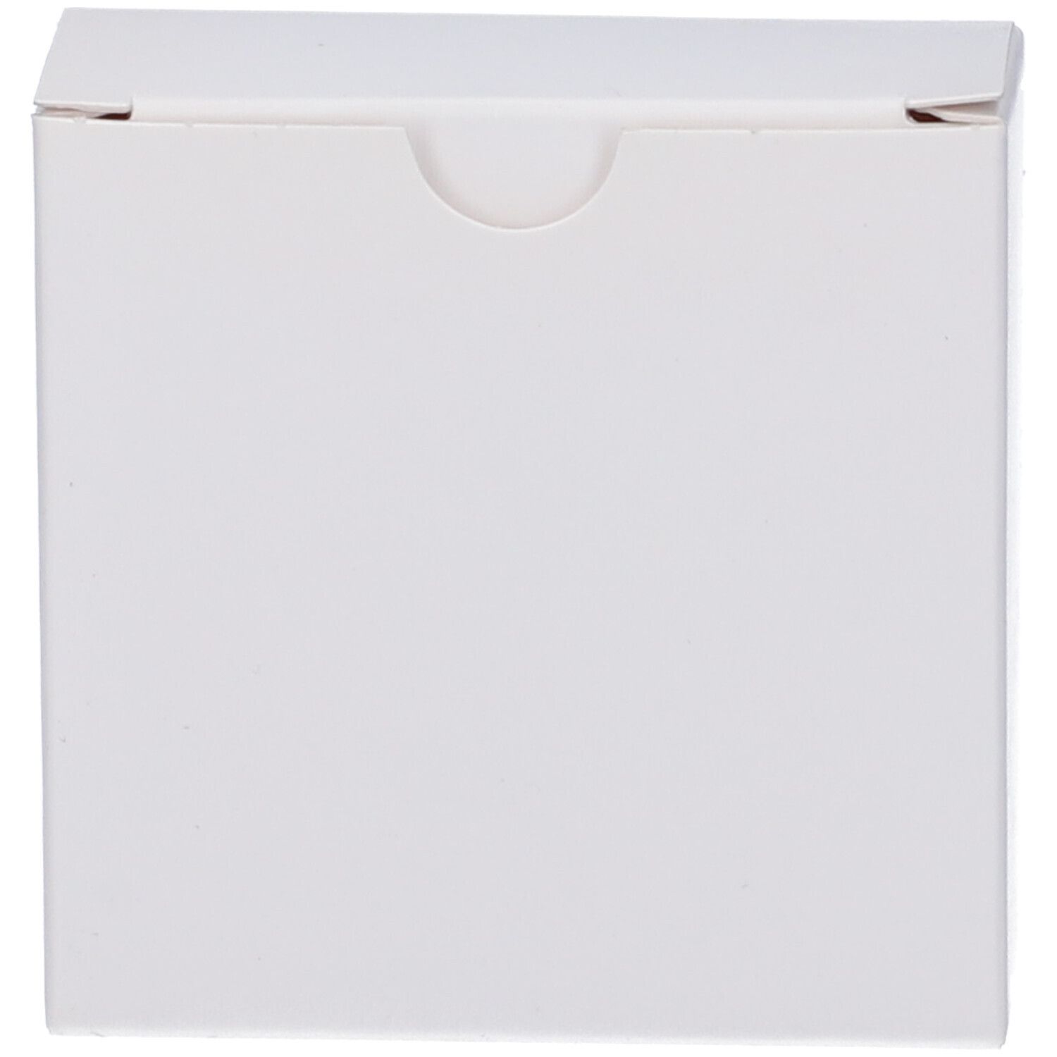 Confezione del prodotto bianca chiusa con linguetta arrotondata.