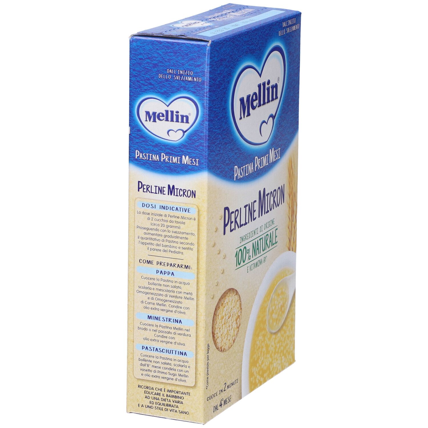 Mellin pastina primi mesi perline micron 4 Monate+ 320g