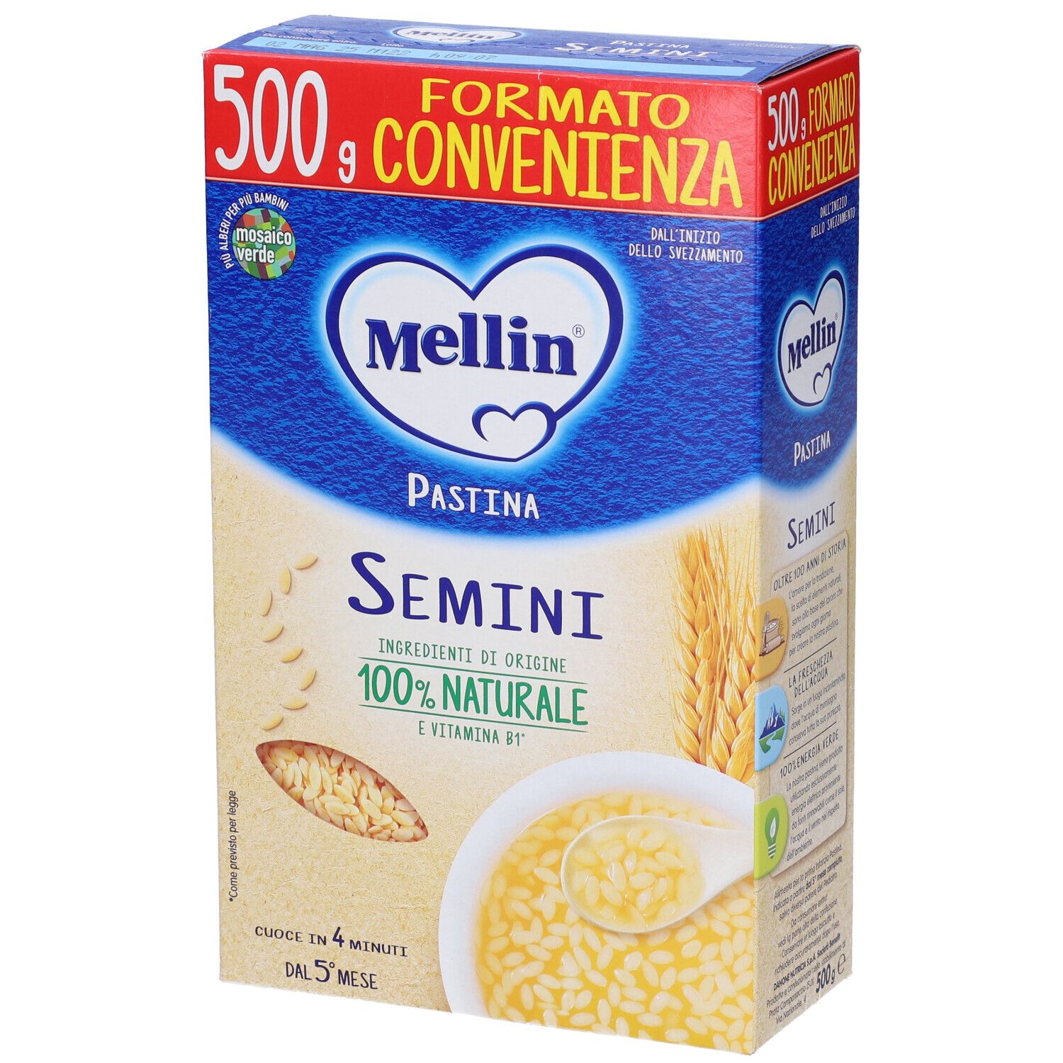 MELLIN - Semini - Pastina Per Bambini 500 Gr