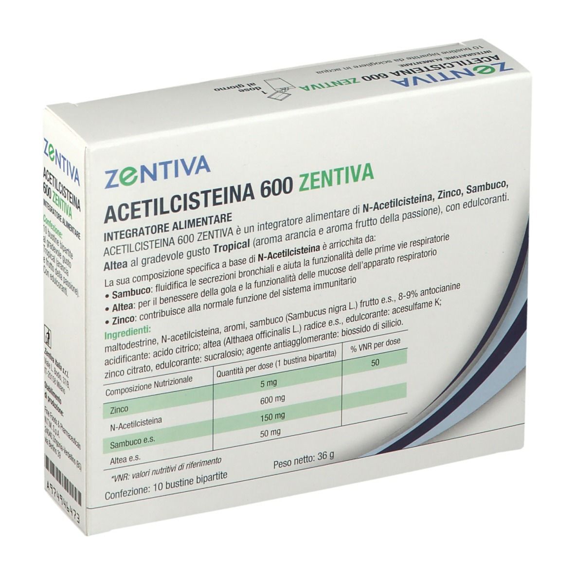 Zentiva Acetilcisteina 600