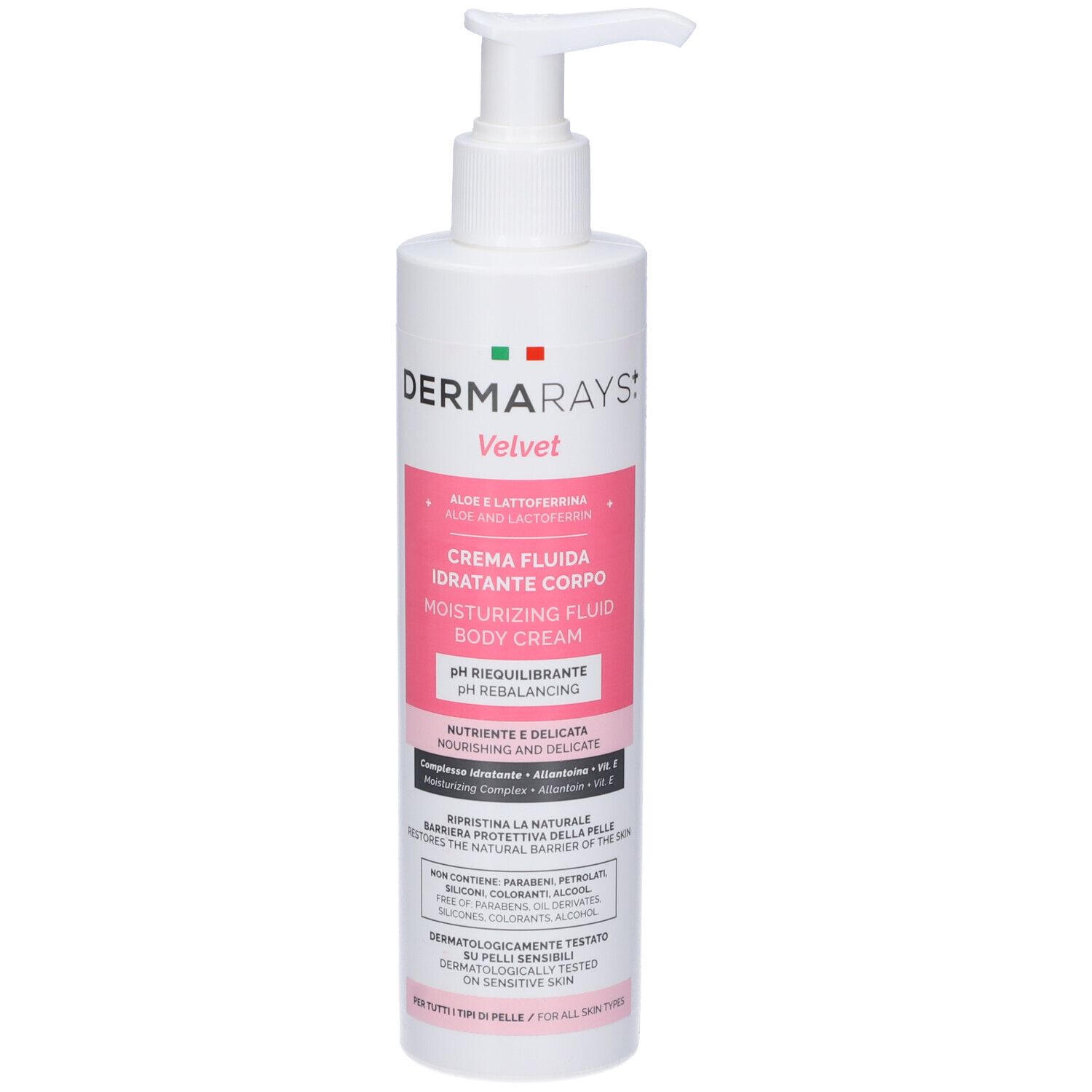 DermaRays+ Velvet Crema Fluida Idratante Corpo 250ml