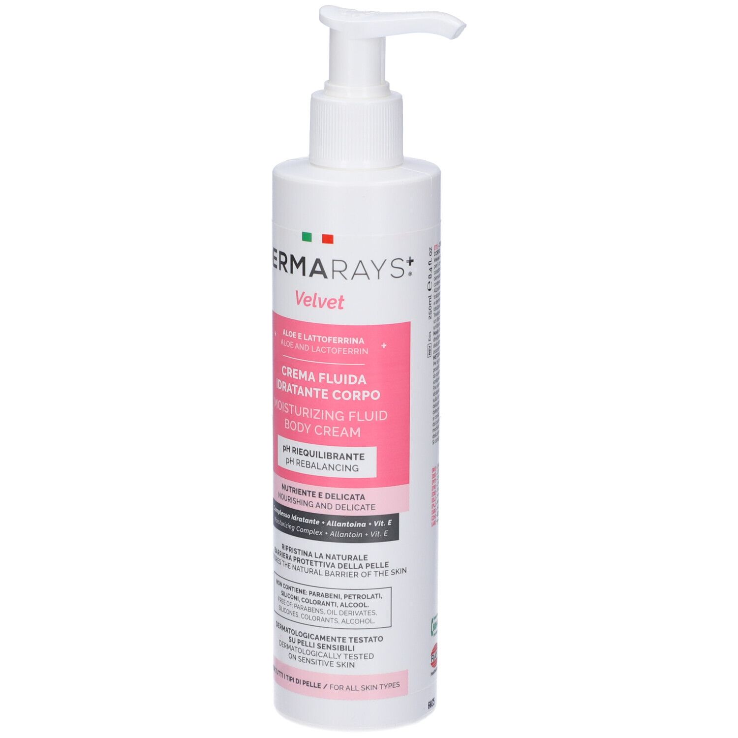 DermaRays+ Velvet Crema Fluida Idratante Corpo 250ml