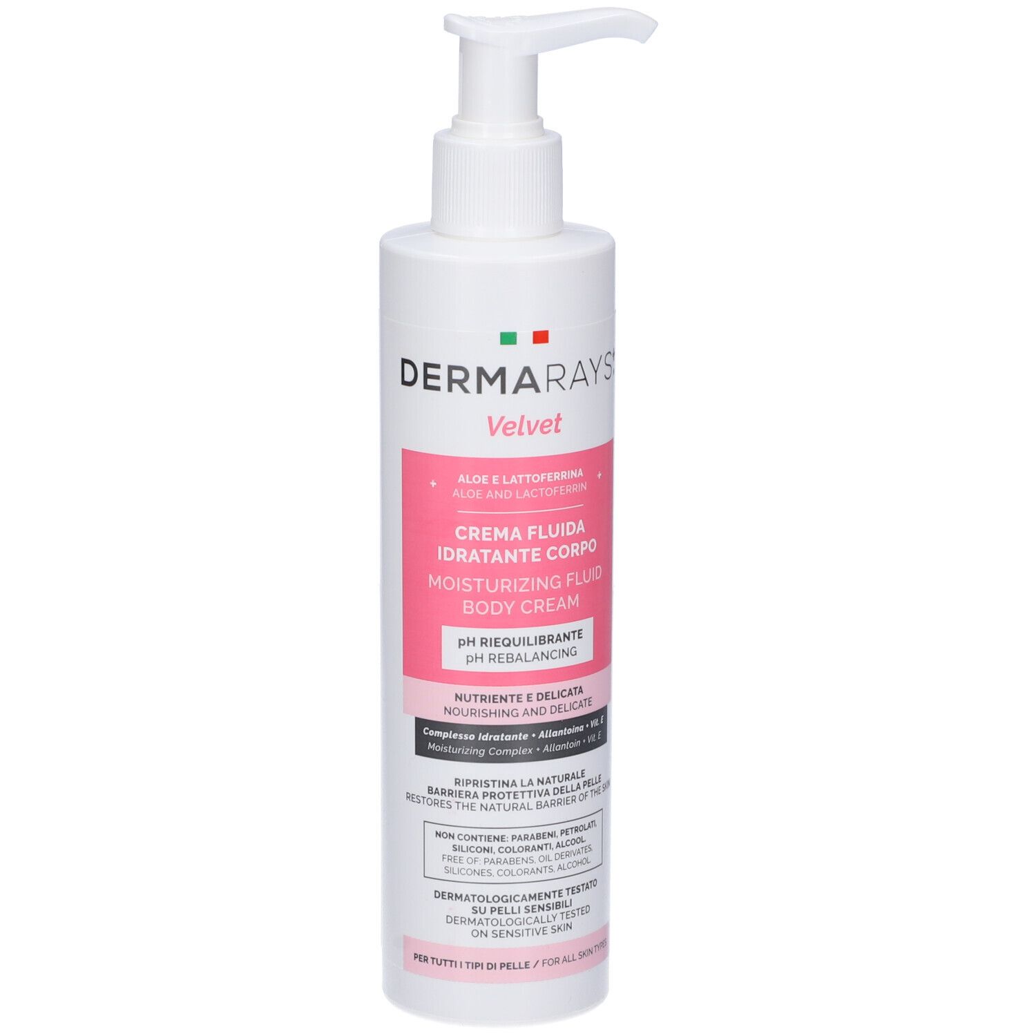 DermaRays+ Velvet Crema Fluida Idratante Corpo 250ml