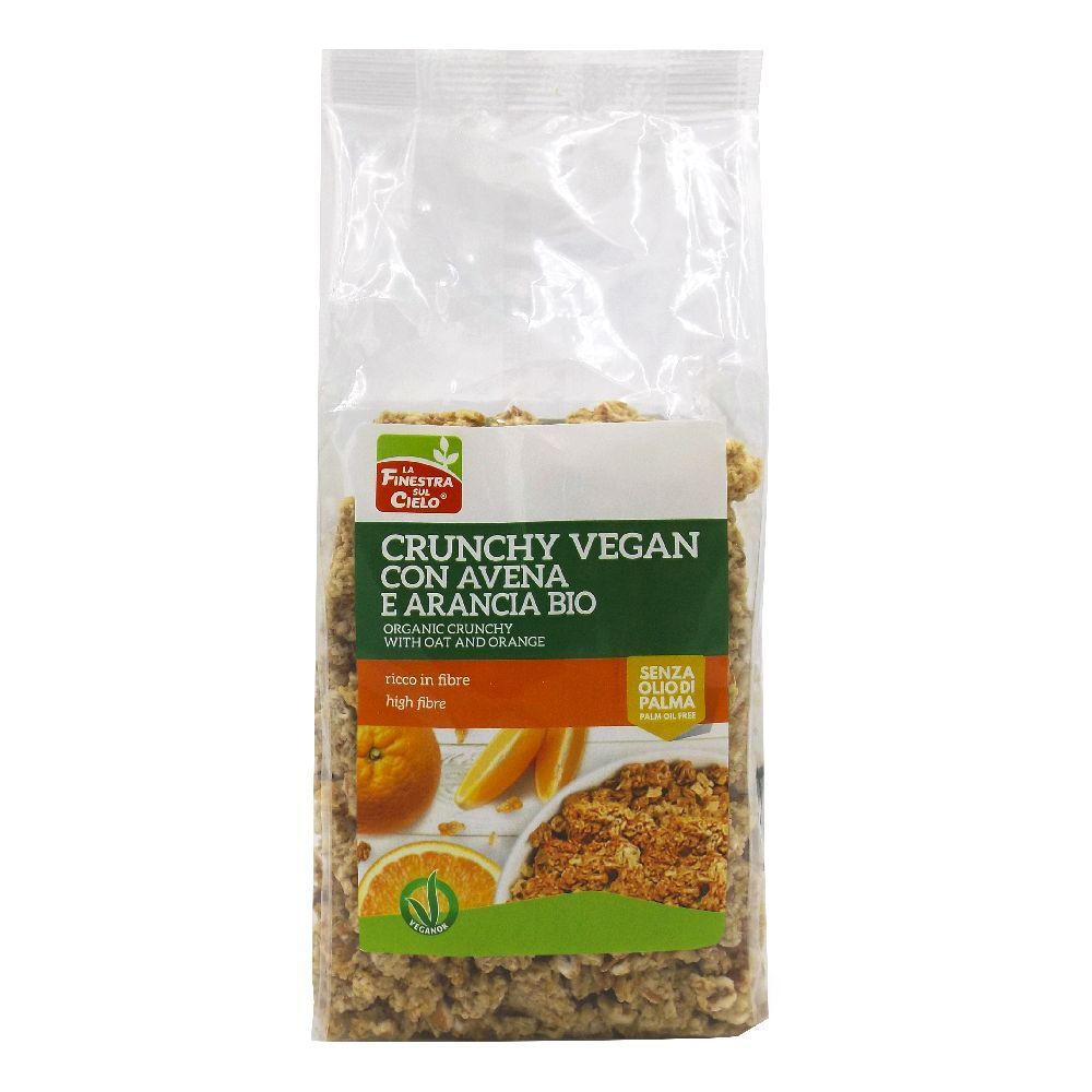 Crunchy Con Avena E Arancia Vegan Bio 375 G