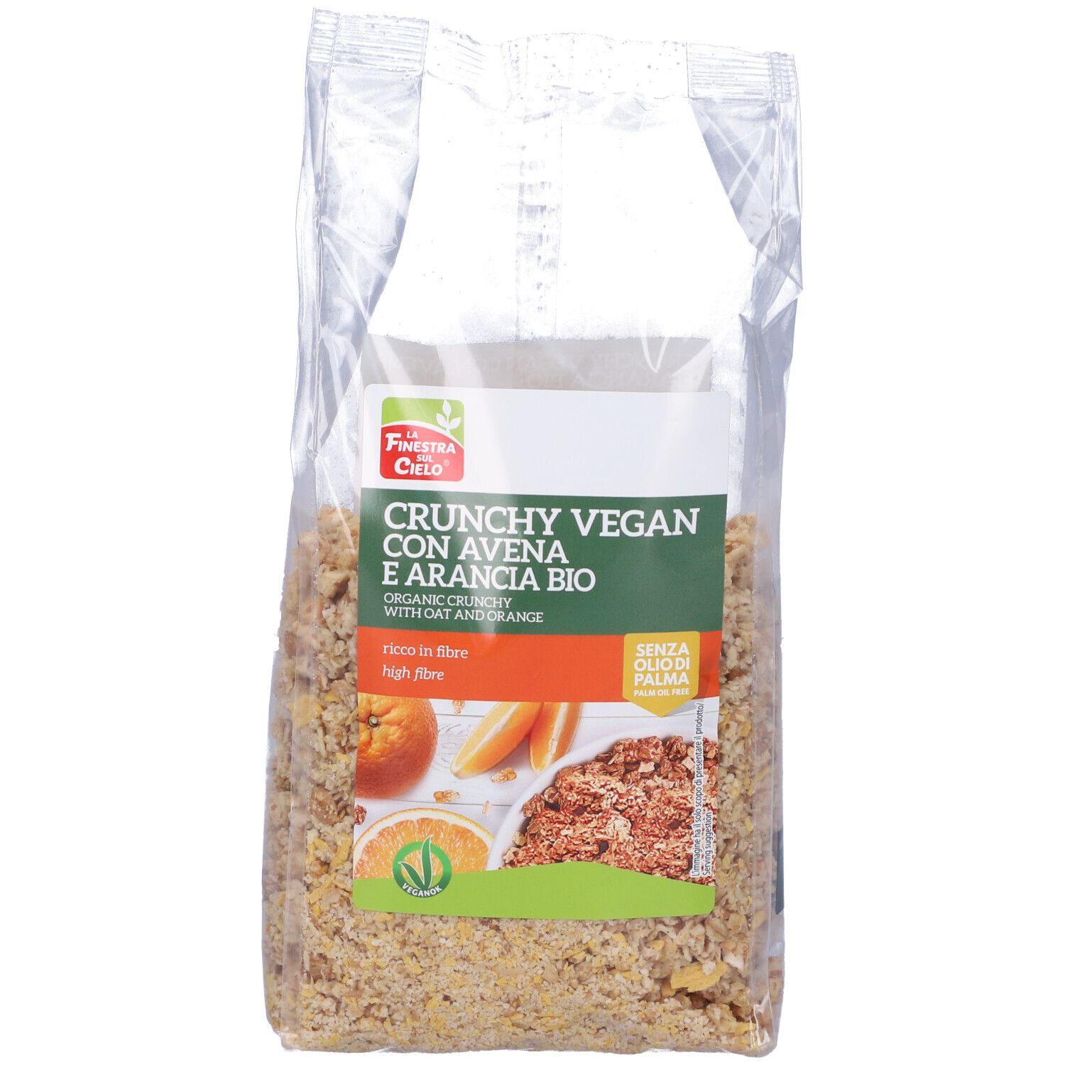 Crunchy Con Avena E Arancia Vegan Bio 375 G