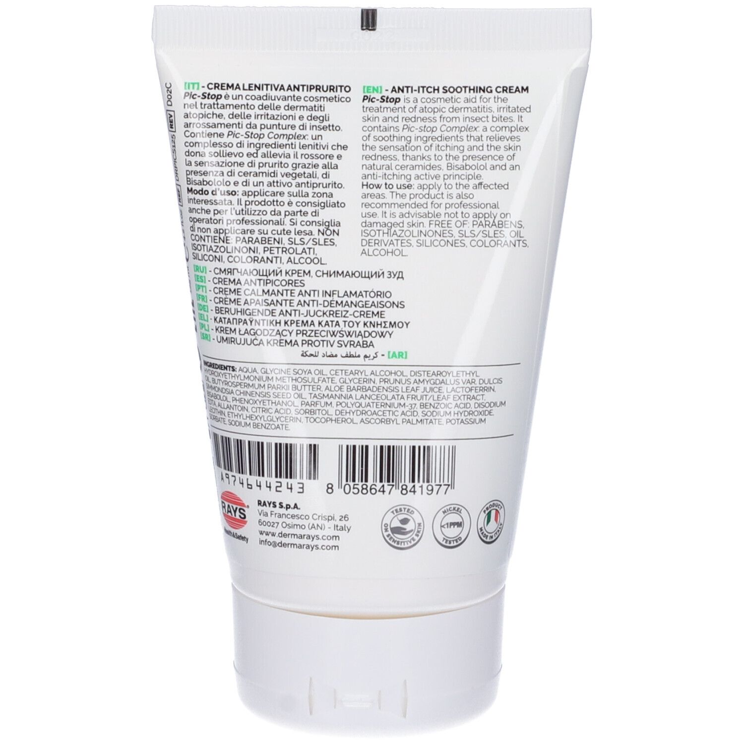 DermaRays+ Pic Stop Crema Lenitiva Antiprurito