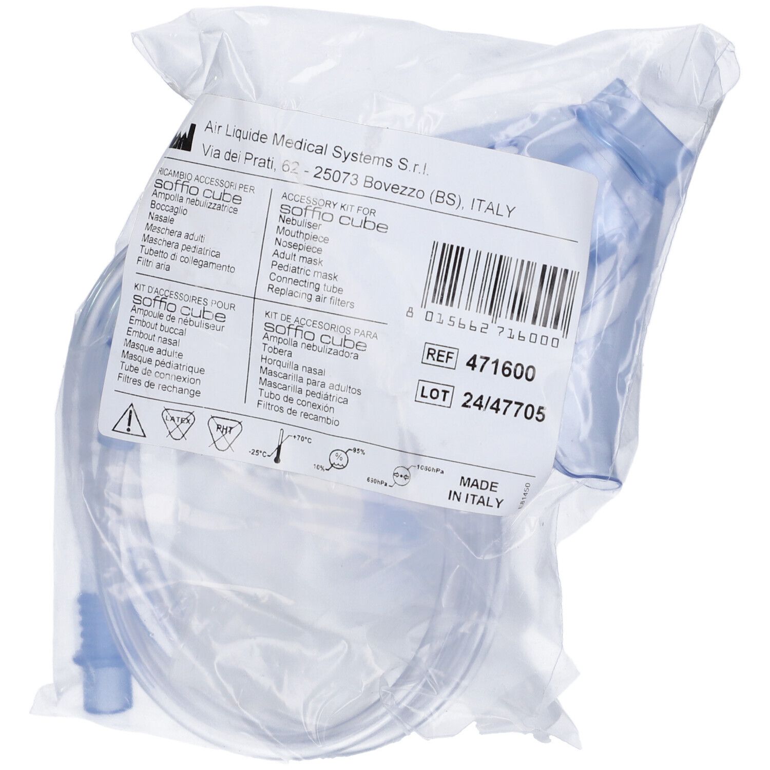 Air Liquide Medical Systems Soffio Cube Kit Accessori Ricambio