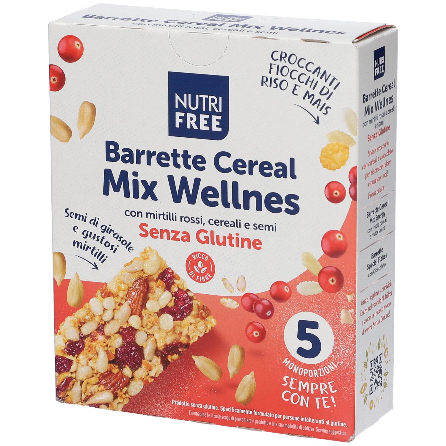 Nutrifree Barrette Cereal Mix Wellness 28 G X 5