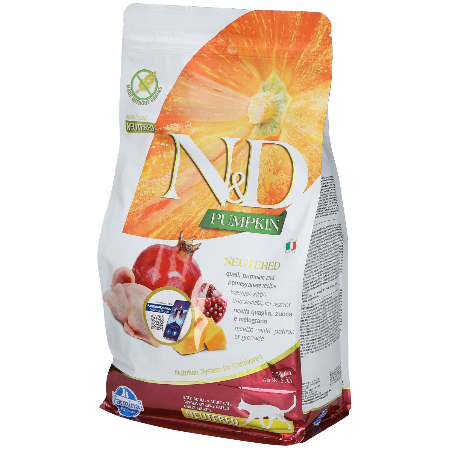 Farmina® N&D Pumpkin Quail and Pomegranate Neutered