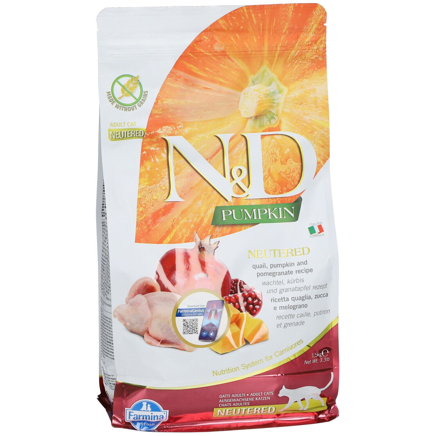 Farmina® N&D Pumpkin Quail and Pomegranate Neutered