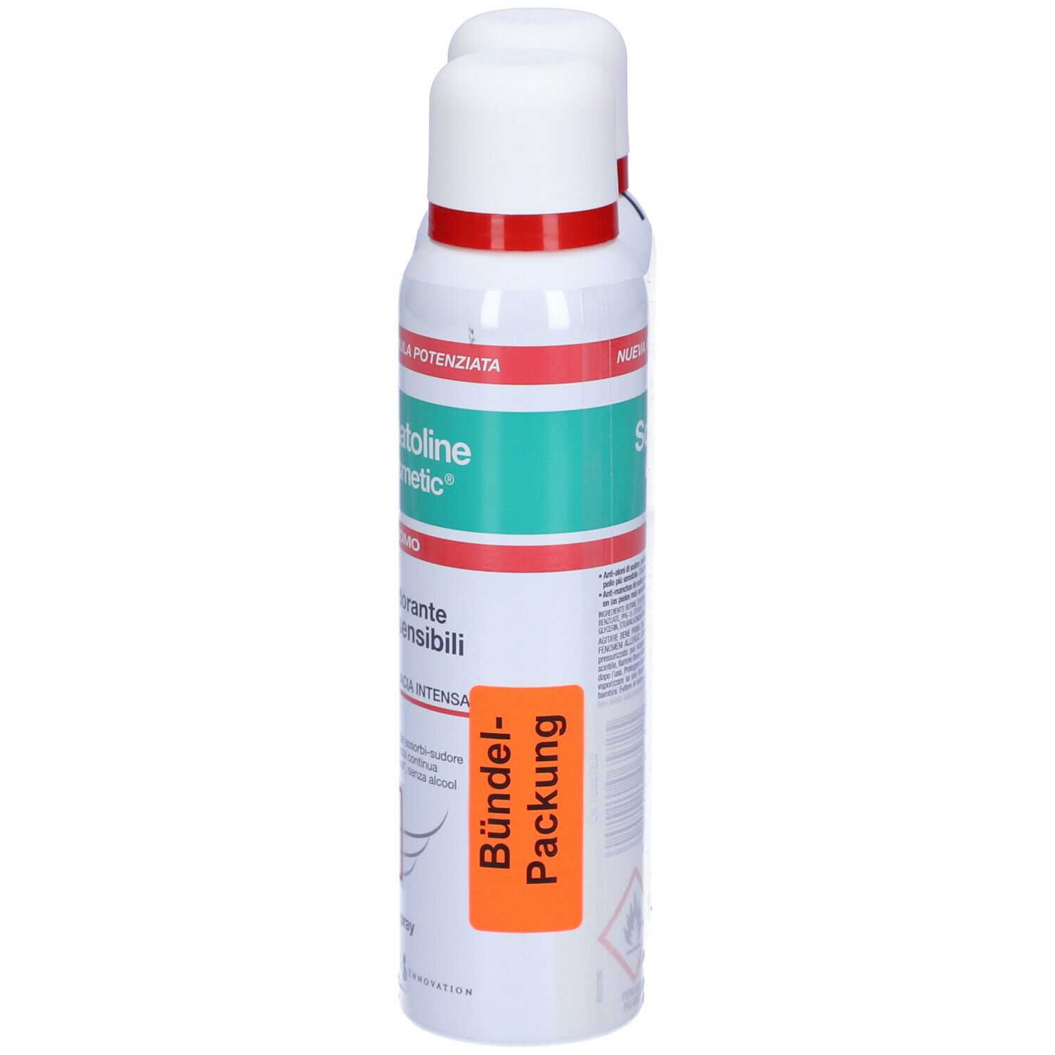 Somatoline Cosmetic® Deodorante Spray Pelli Sensibili Uomo, Duo Pack