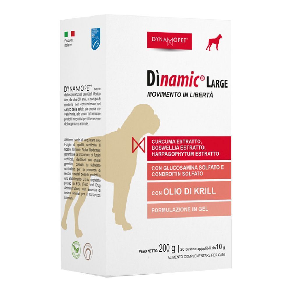 Dinamic Medium Alimento Complementare Per Cani 20 Bustine 10 Ml