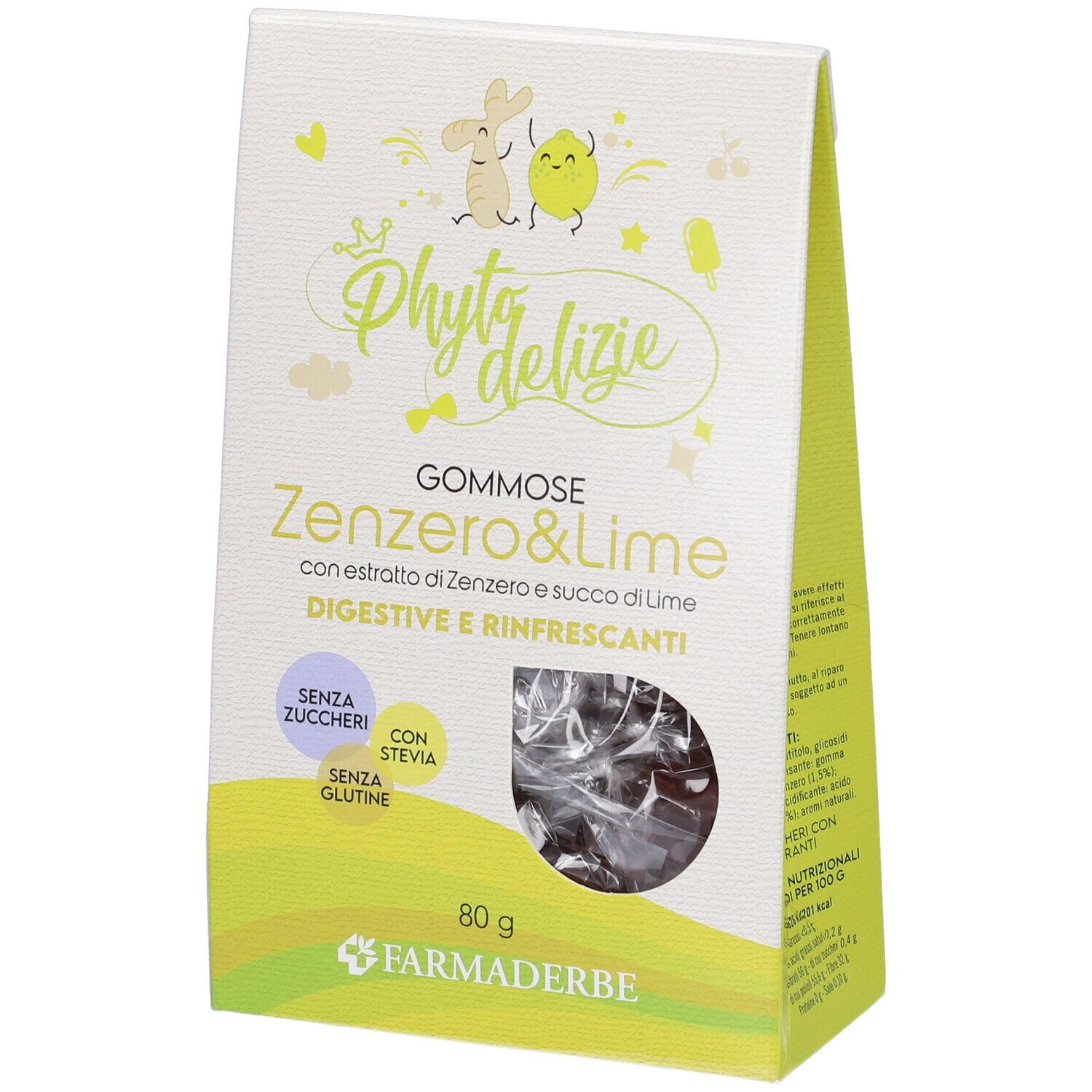 Phyto Delizie Gommose Zenzero Lime 80 G