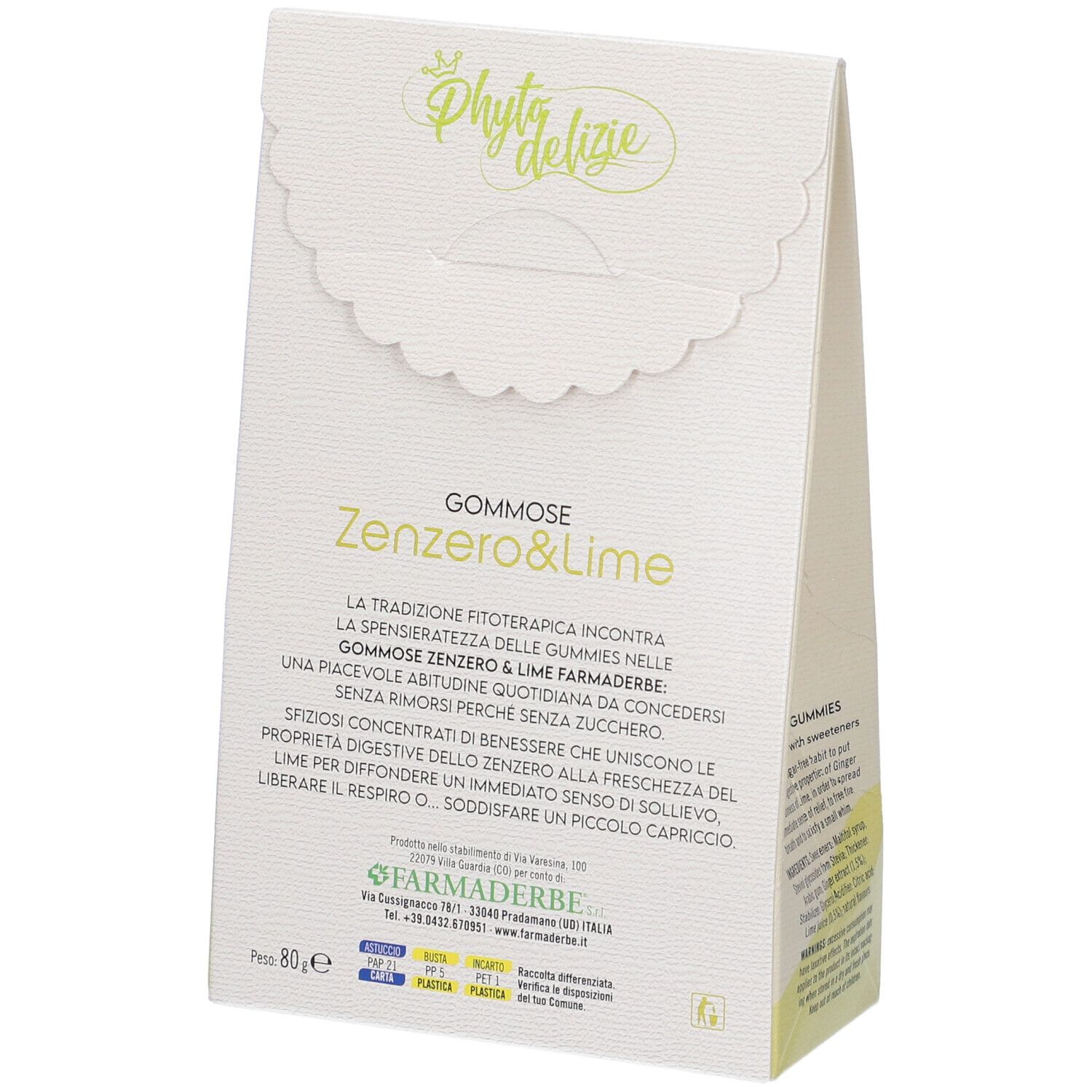 Phyto Delizie Gommose Zenzero Lime 80 G