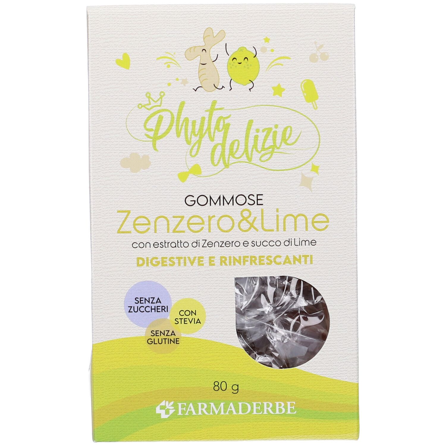 Phyto Delizie Gommose Zenzero Lime 80 G