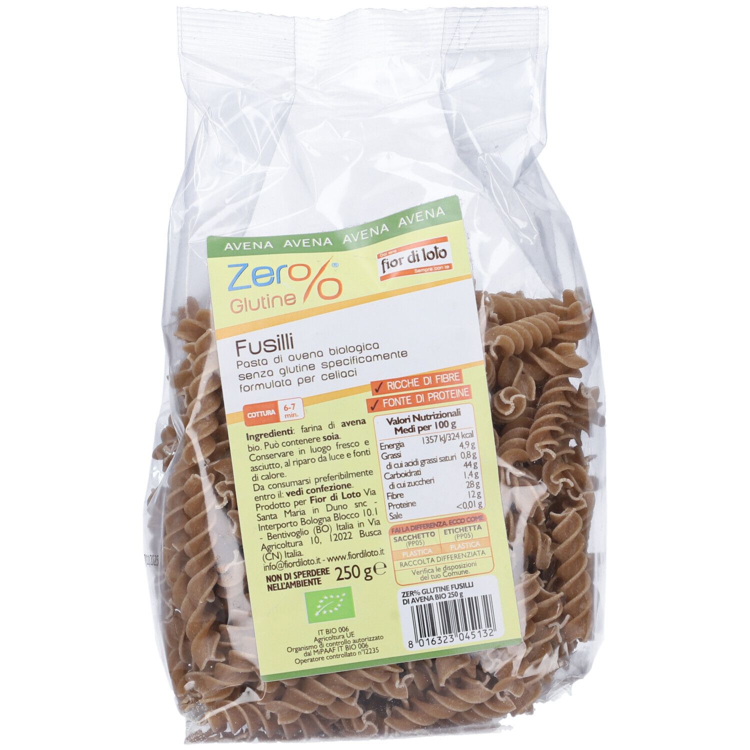 Fusilli Di Avena 250 G