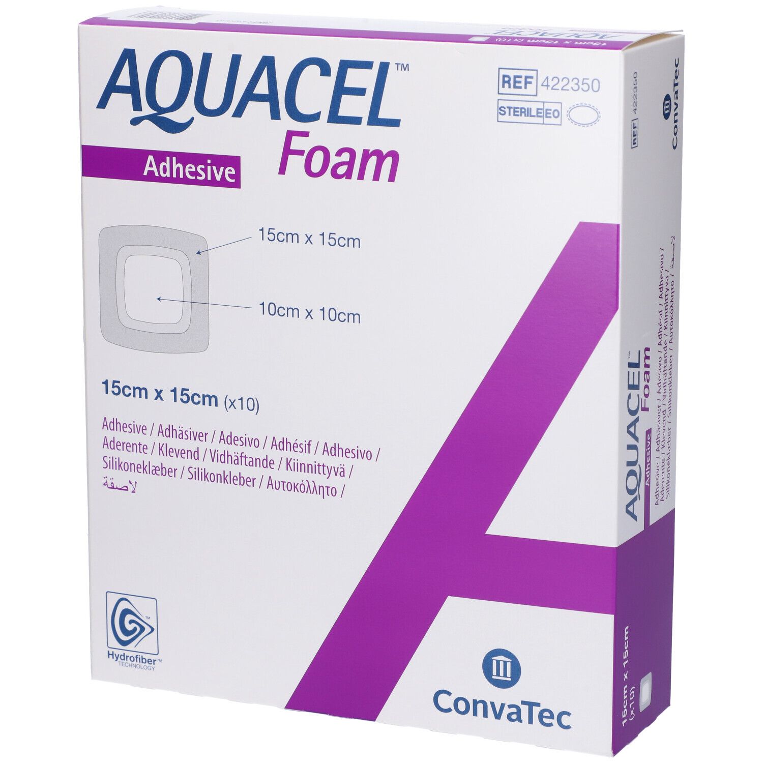 ConvaTec Aquacel Foam Medicazione Sterile Adesiva 15 x 15 cm
