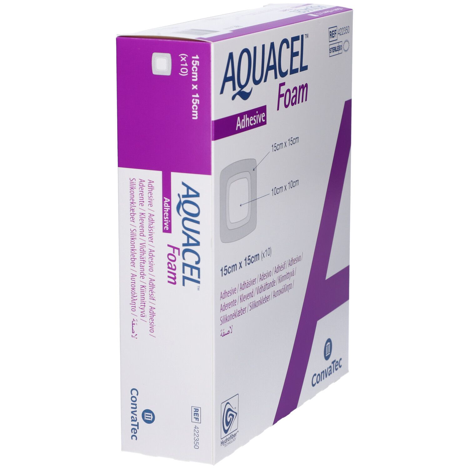 ConvaTec Aquacel Foam Medicazione Sterile Adesiva 15 x 15 cm
