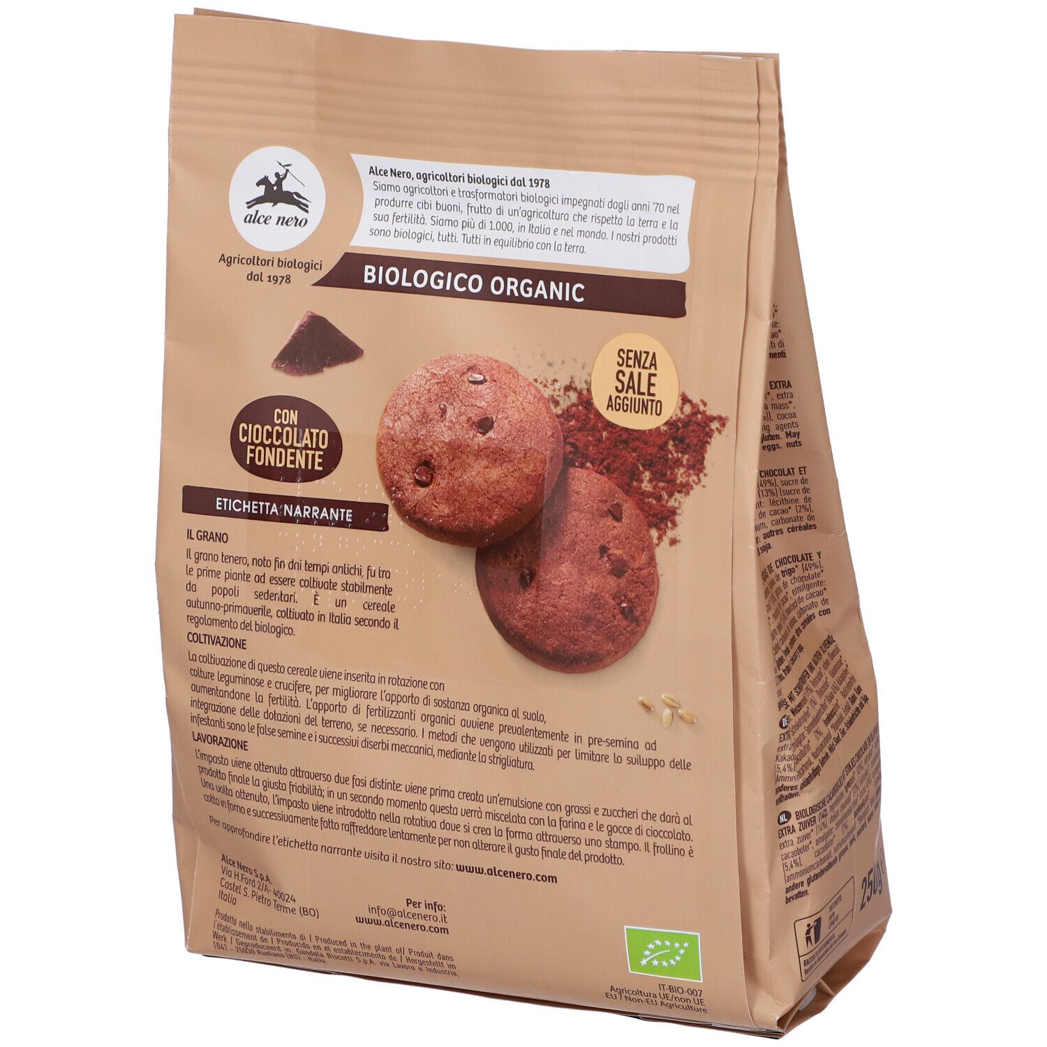 Frollino Al Cacao Con Gocce Di Cioccolato Bio 250 G