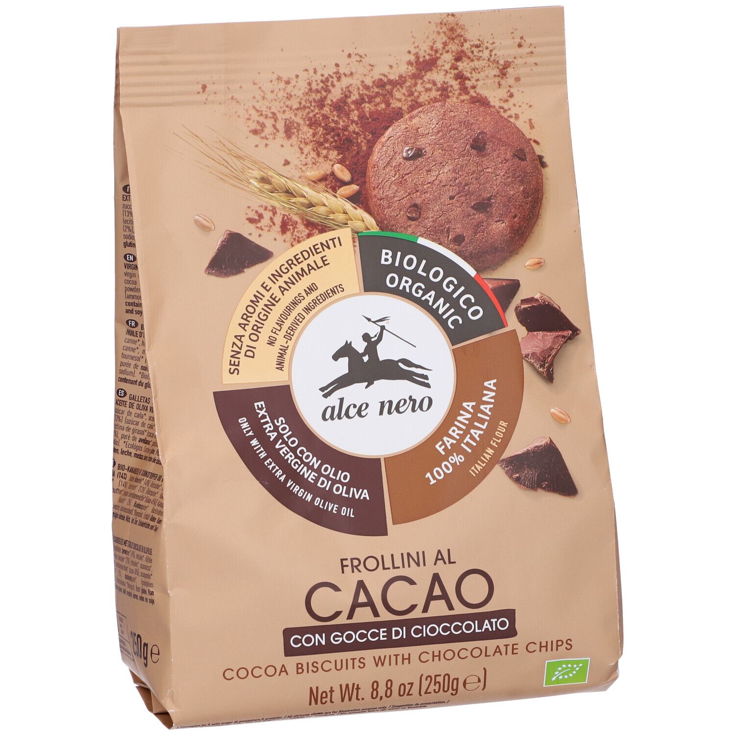 Frollino Al Cacao Con Gocce Di Cioccolato Bio 250 G