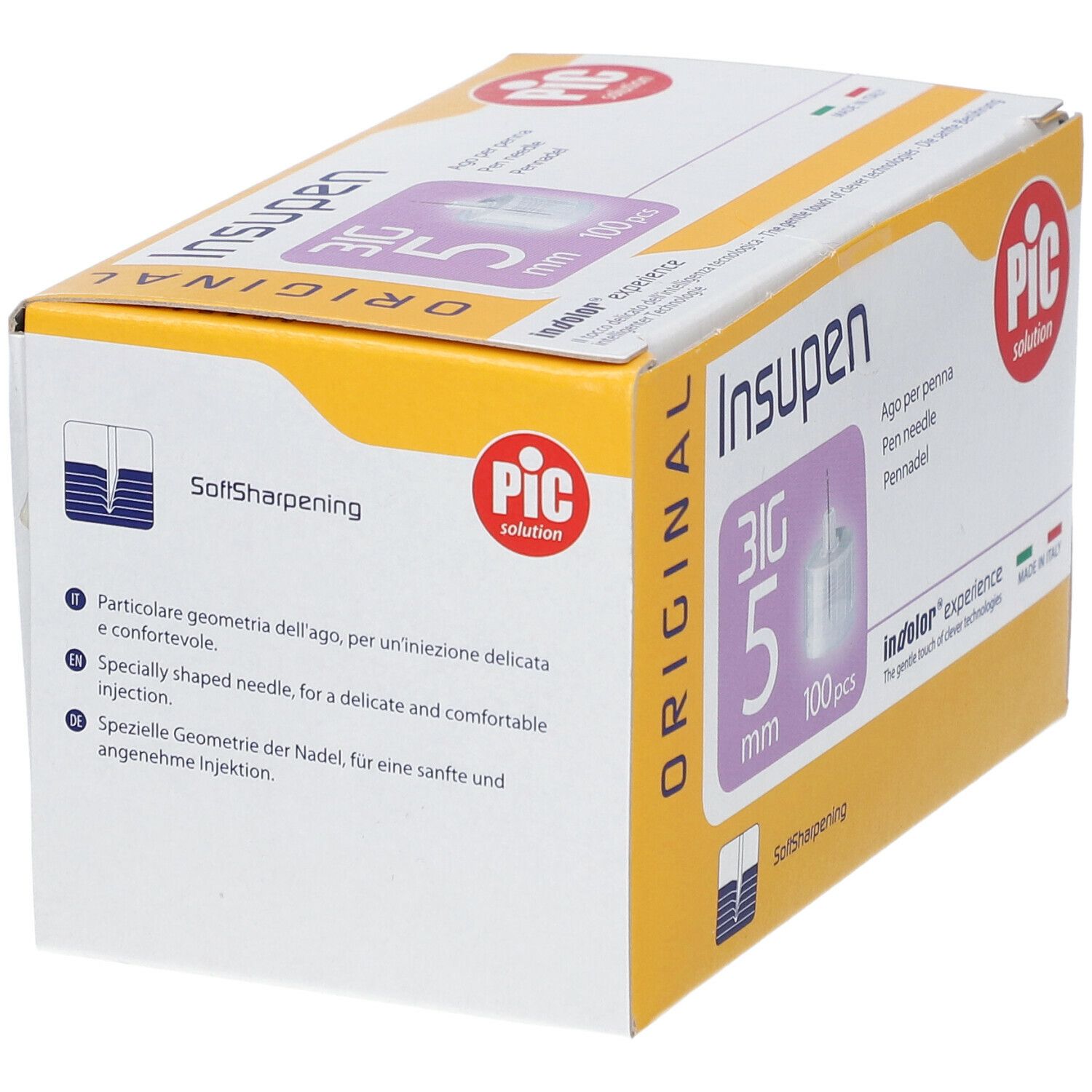 Pic Insupen Original Ago Per Penna 31G 5 mm