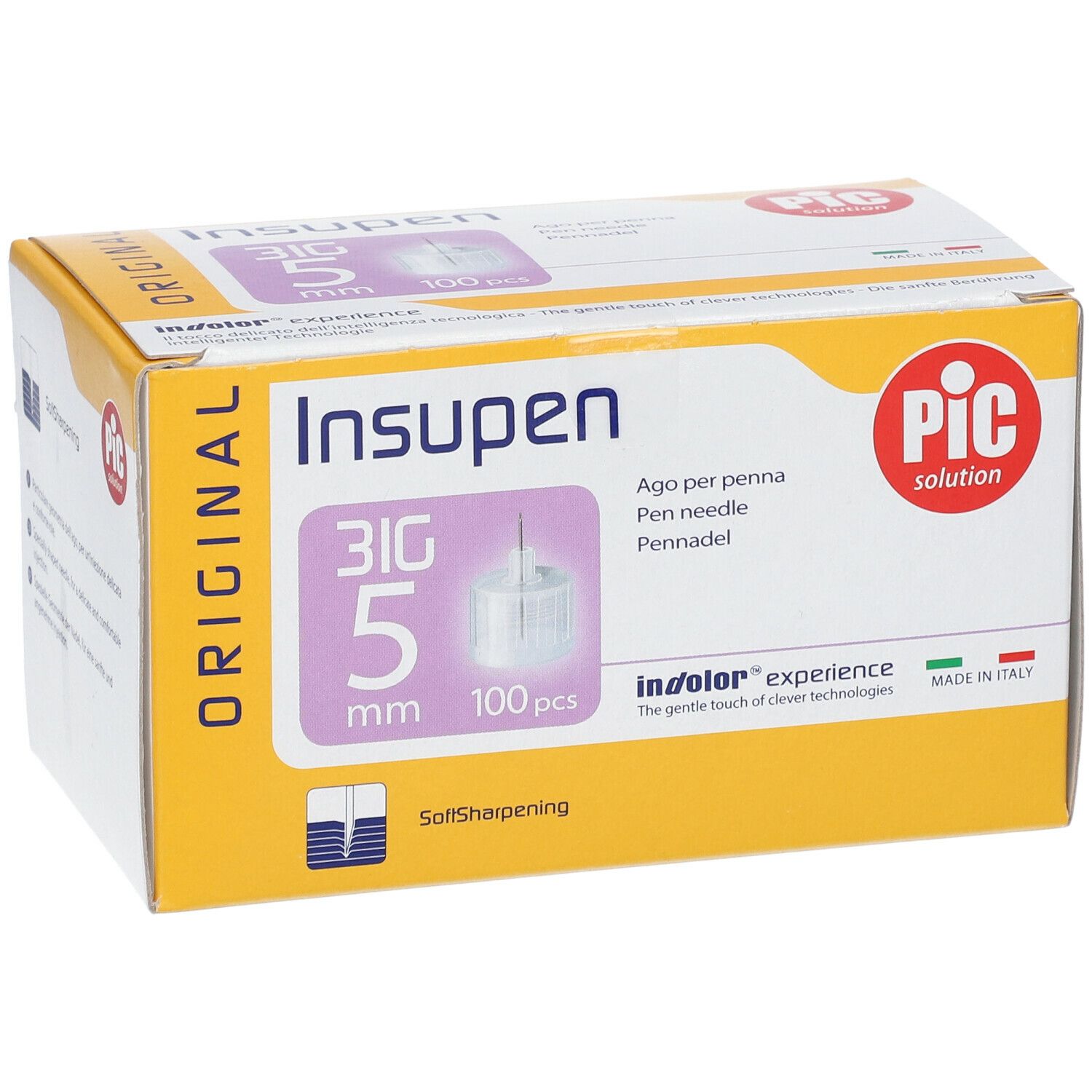 Pic Insupen Original Ago Per Penna 31G 5 mm