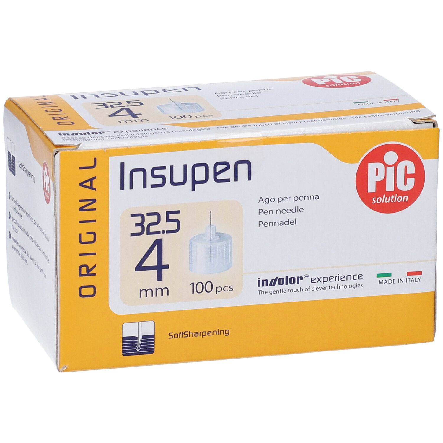 PIC Ago Per Penna Insupen Orginal Gauge 32,5x4 mm