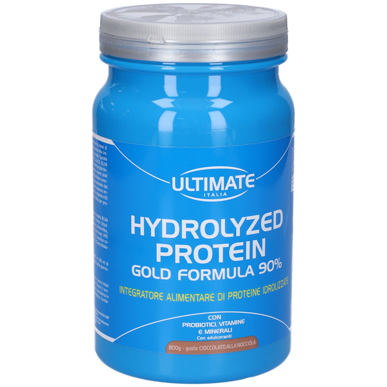 Ultimate Hydrolized Protein Gold Formula 90& Gusto Cioccolato Alla Nocciola 800 G Senza Glutine