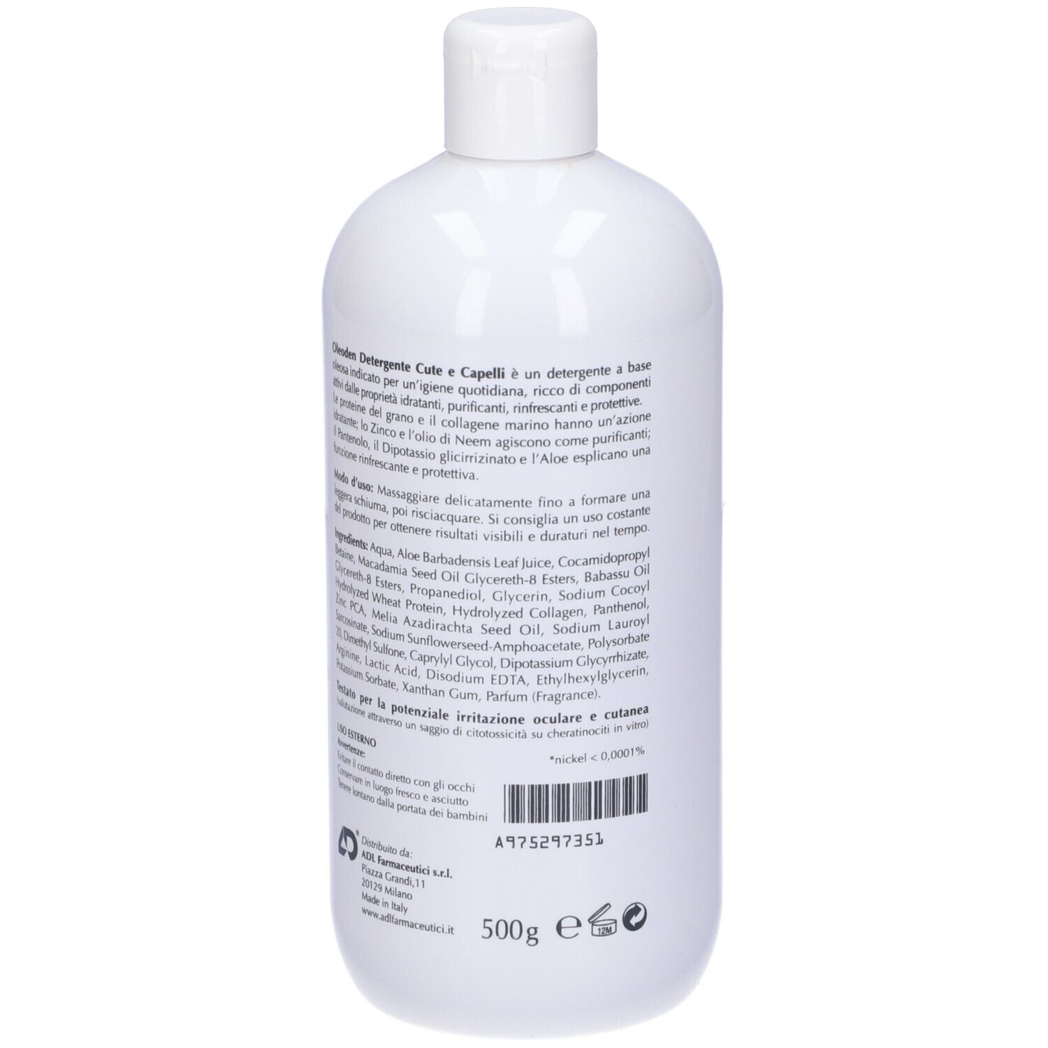 Oleoden Detergente Cute/Capelli 500 Ml