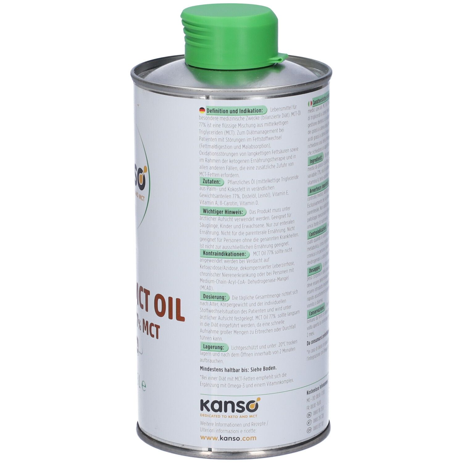 Kanso MCT Olio 77% Olio di Acidi Grassi