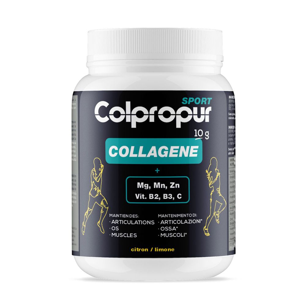 Colpropur SPORT limone, Integratore di collagene in polvere