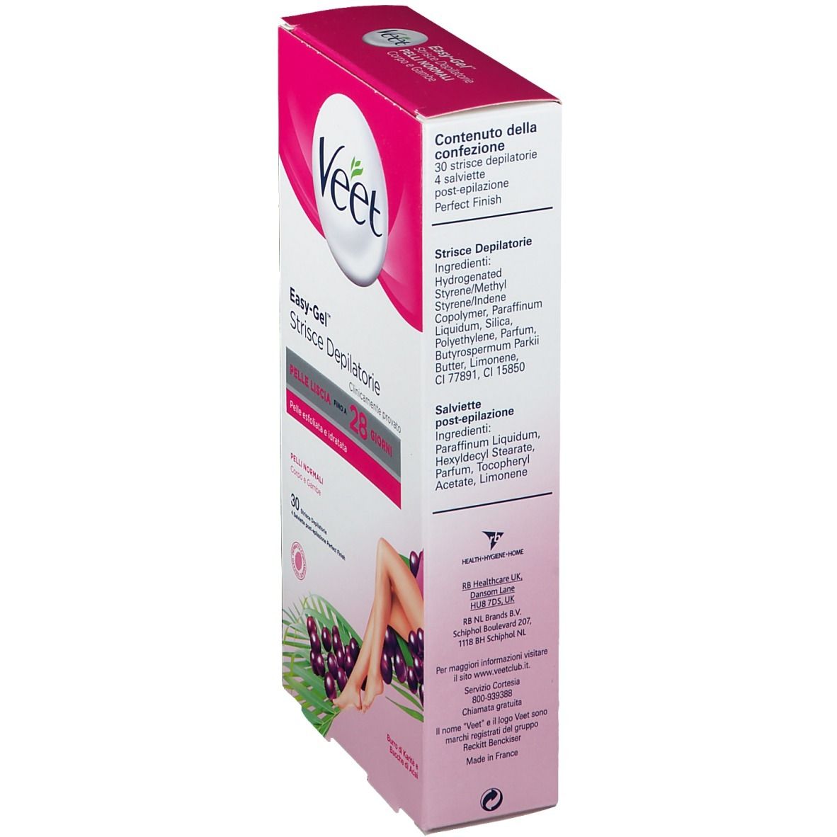 Strisce Depilatorie Viso Veet Ceretta Precisione Easy Gel Pelli